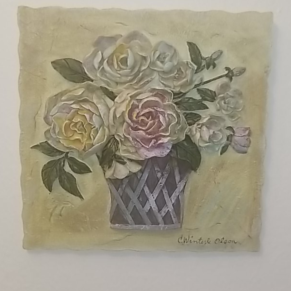 Winterline Olson Decorative flowers wall art